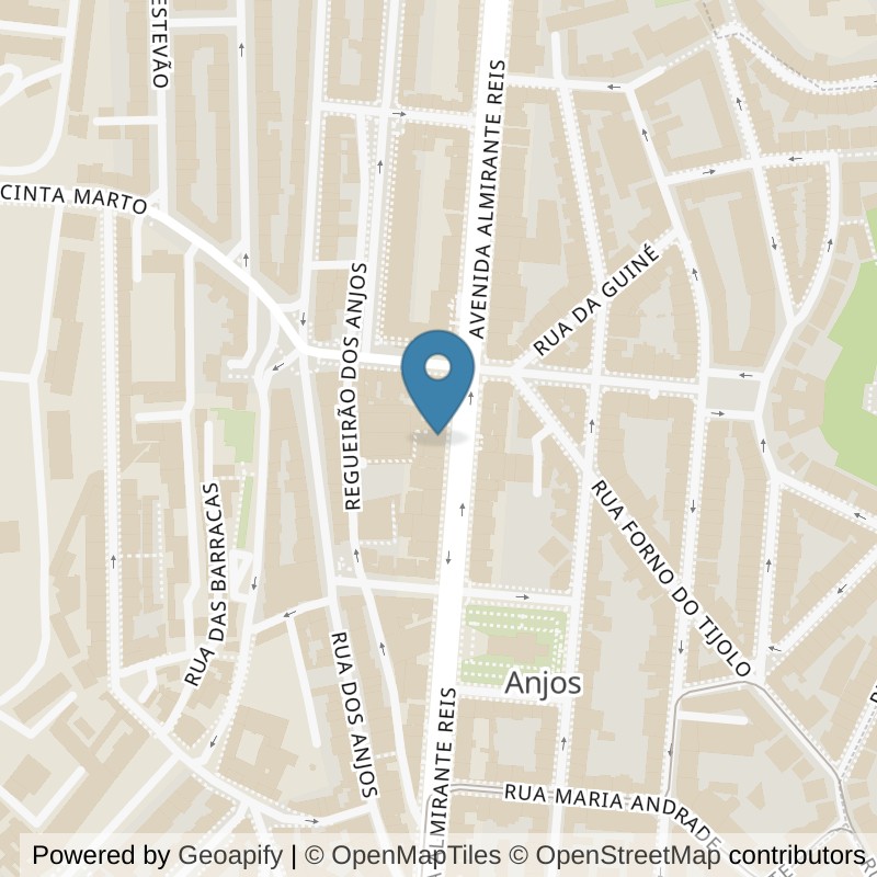 Map: location of VivaGym Almirante Reis in Lisboa