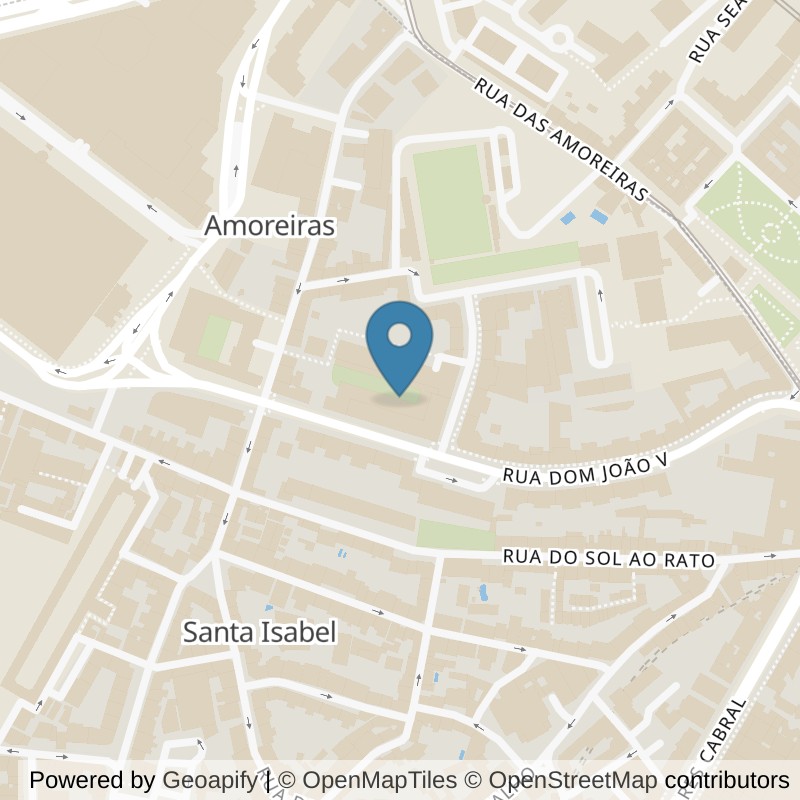 Map: location of VivaGym Amoreiras in Lisboa