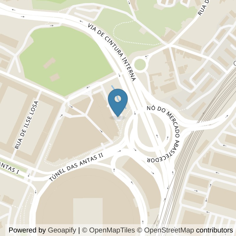 Map: location of VivaGym Antas in Porto