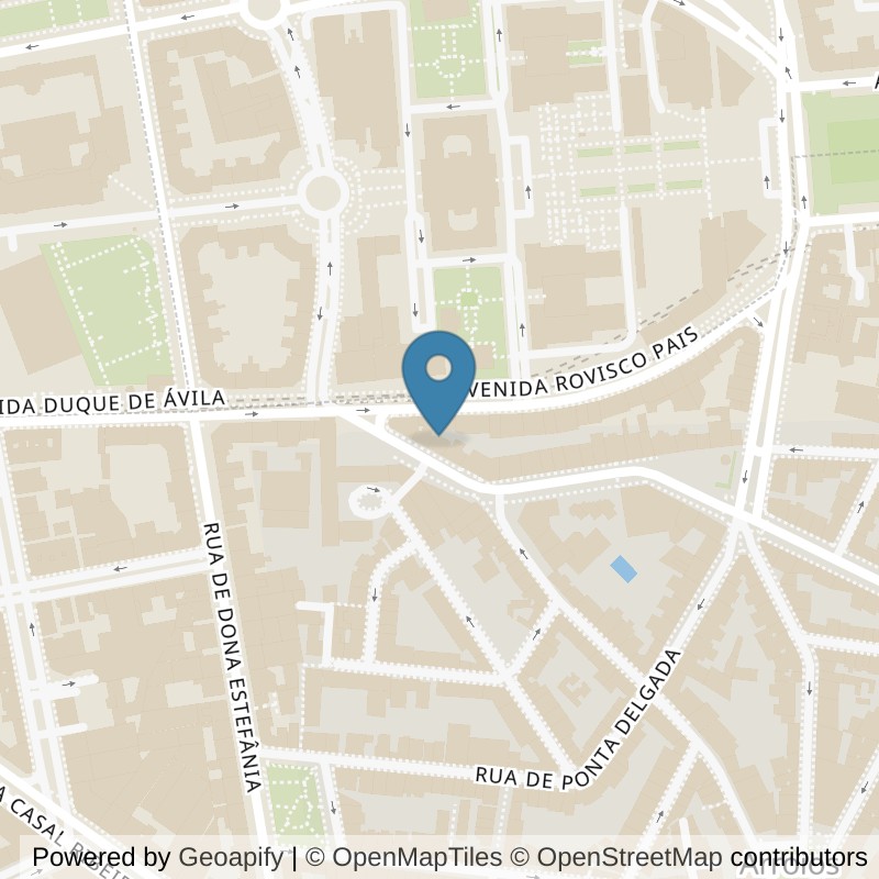Map: location of VivaGym Arco do Cego in Lisboa