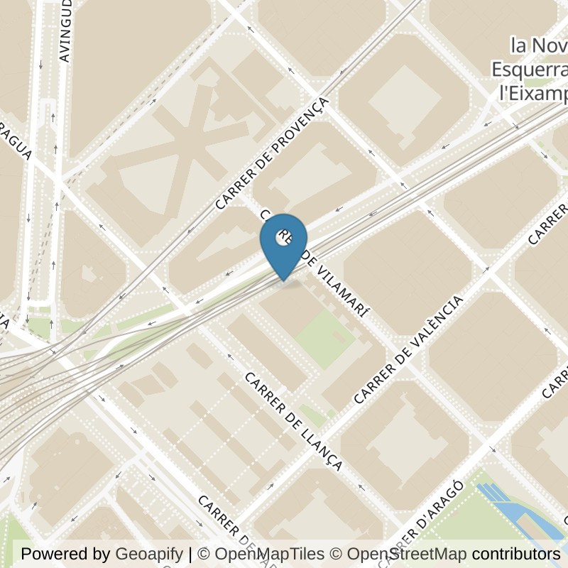 Map: location of VivaGym Barcelona Av. Roma in Barcelona