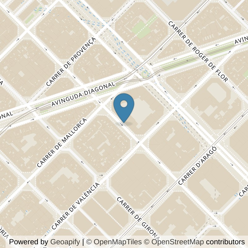 Map: location of VivaGym Barcelona Diagonal in Barcelona