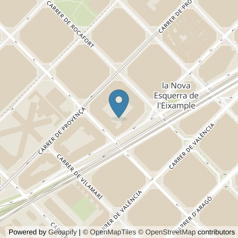 Map: location of VivaGym Barcelona Entença in Barcelona