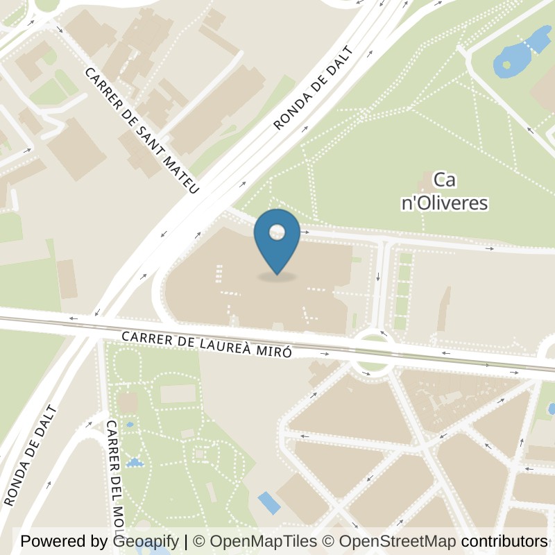 Map: location of VivaGym Barcelona Finestrelles in Barcelona