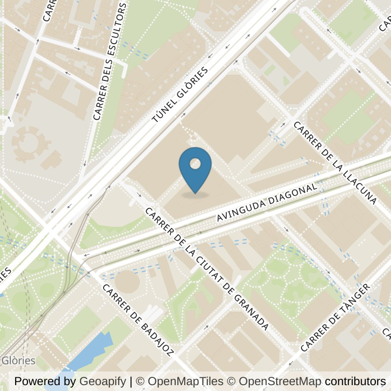 Map: location of VivaGym Barcelona Glòries in Barcelona