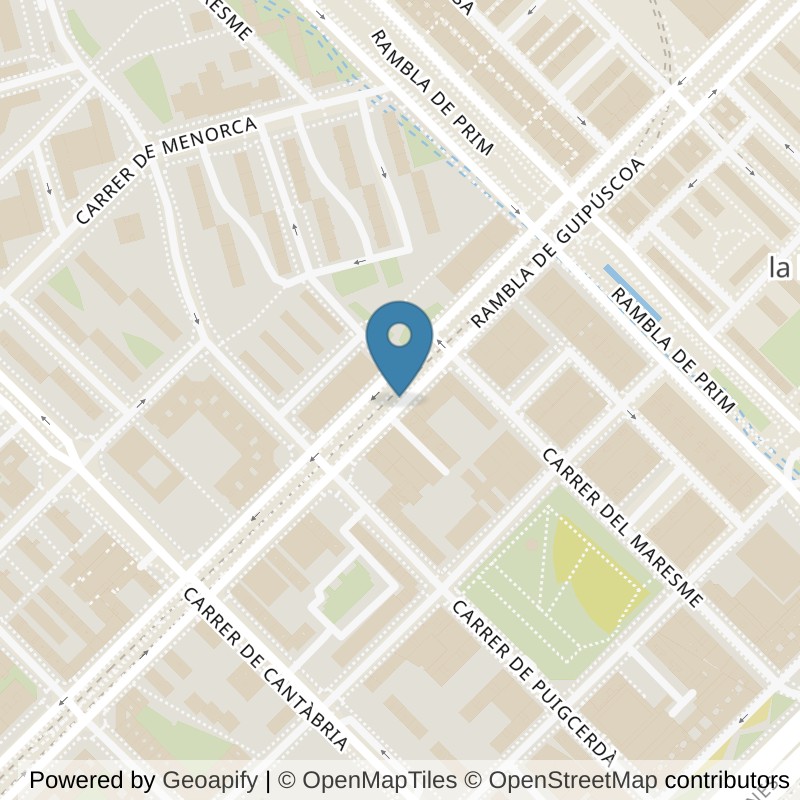 Map: location of VivaGym Barcelona La Verneda in Barcelona