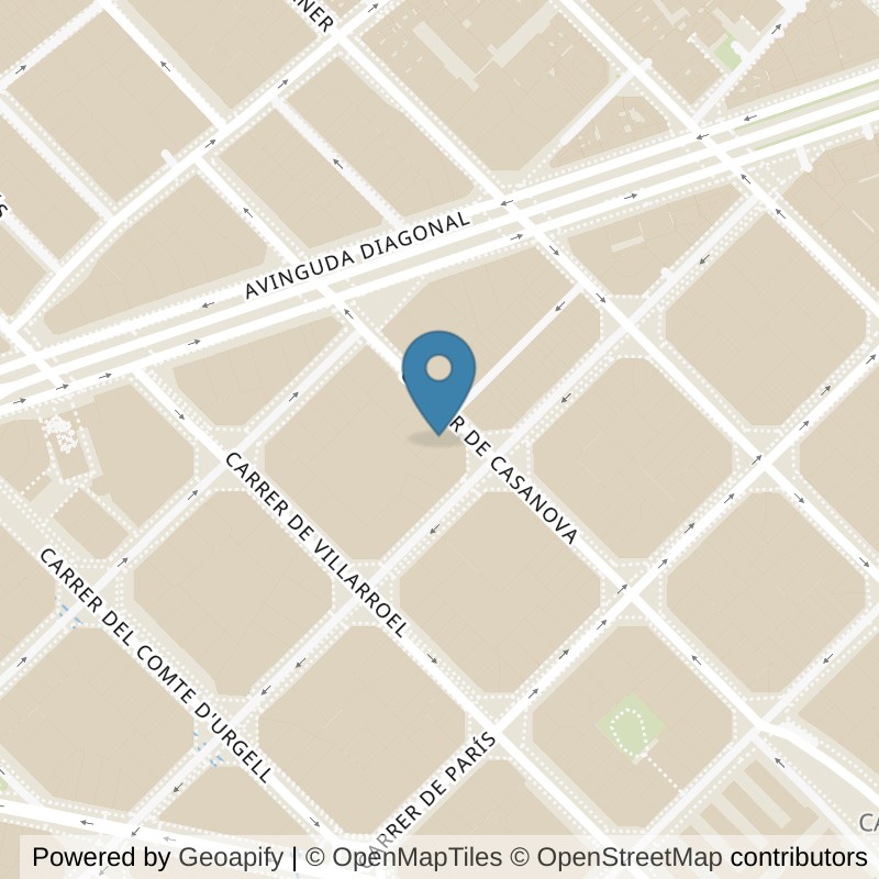 Map: location of VivaGym Barcelona Londres in Barcelona