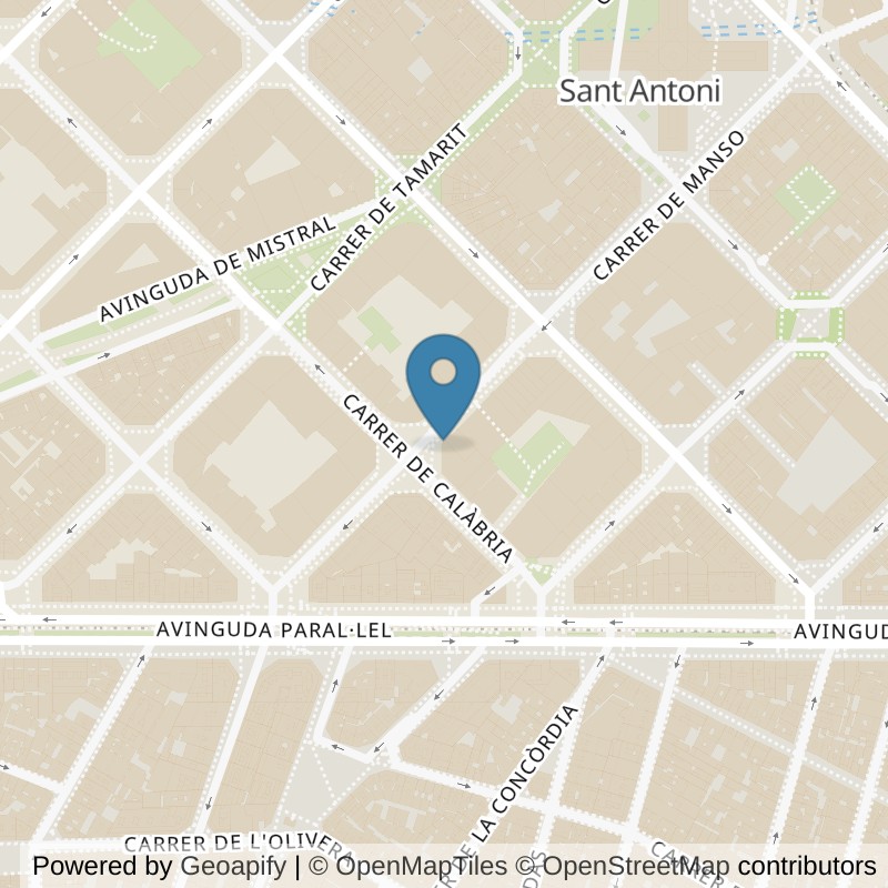 Map: location of VivaGym Barcelona Manso in Barcelona