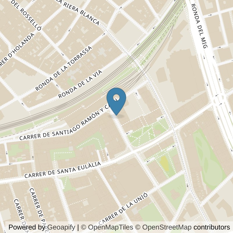 Map: location of VivaGym Barcelona Santa Eulàlia in Barcelona