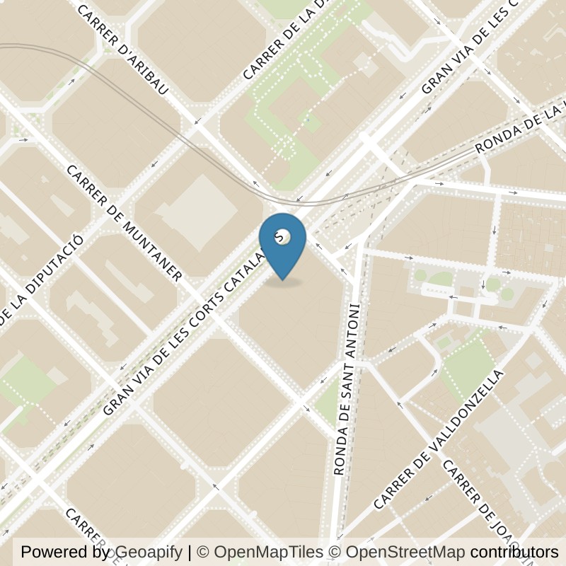Map: location of VivaGym Barcelona Universitat in Barcelona