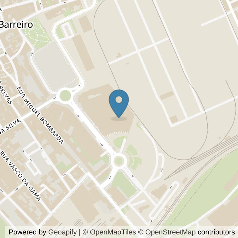 Map: location of VivaGym Barreiro in Barreiro