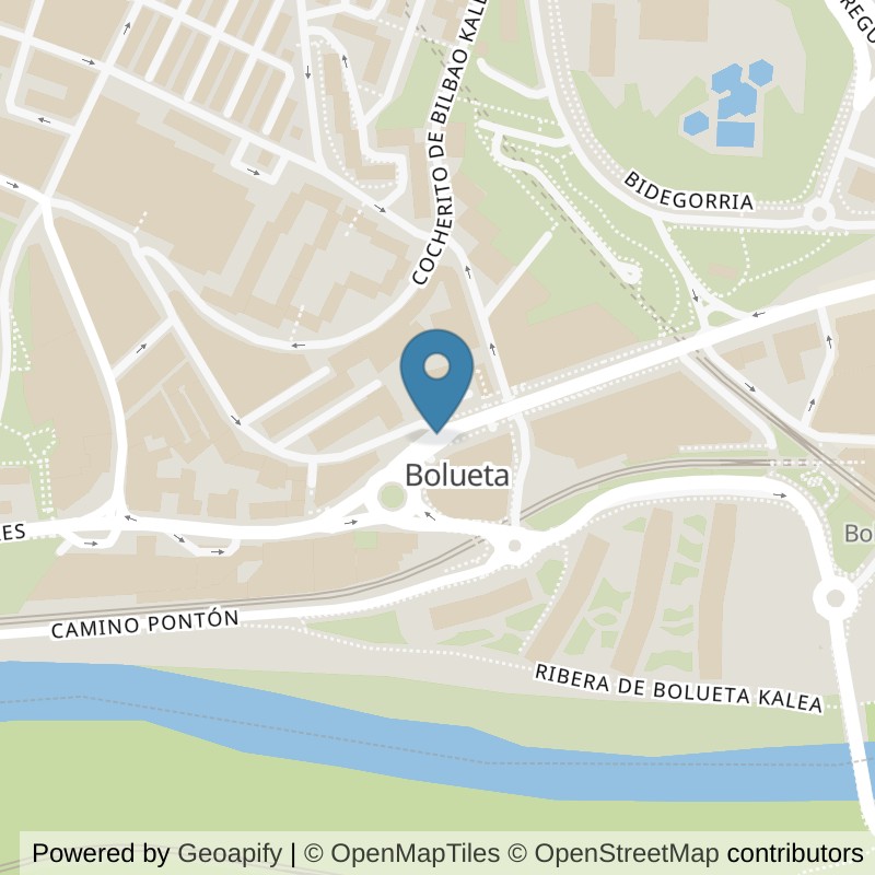 Map: location of VivaGym Bilbao Bolueta in Bilbao