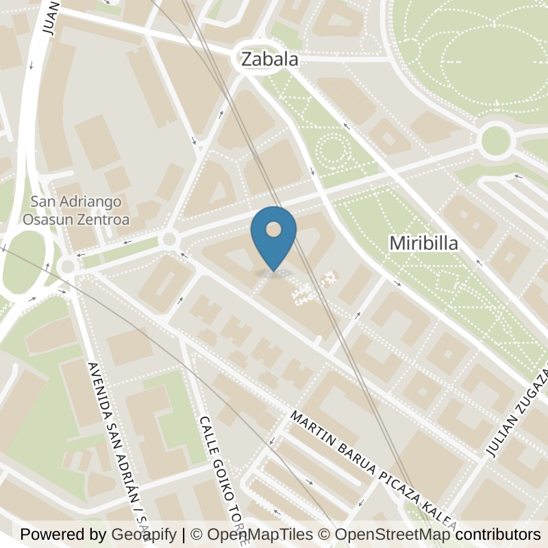 Map: location of VivaGym Bilbao Miribilla in Bilbao