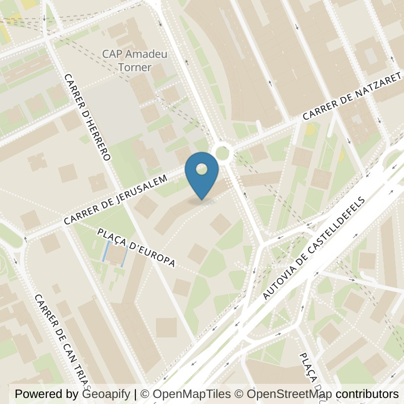 Map: location of VivaGym Hospitalet de Llobregat Gran Vía - Hospitalet in Hospitalet de Llobregat