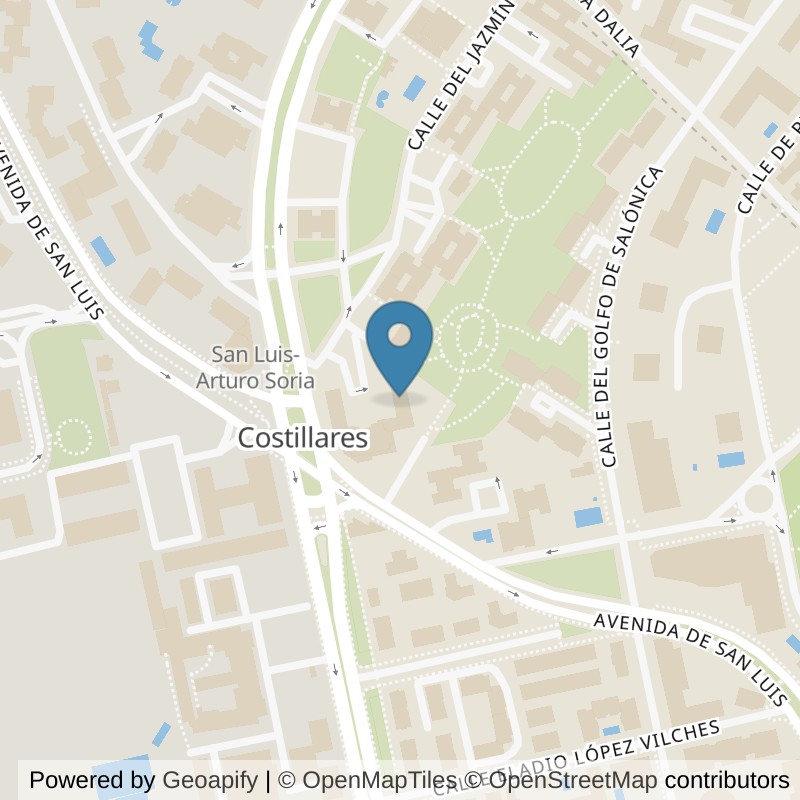 Map: location of VivaGym Madrid Arturo Soria in Madrid