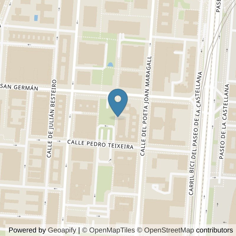 Map: location of VivaGym Madrid Bernabéu in Madrid
