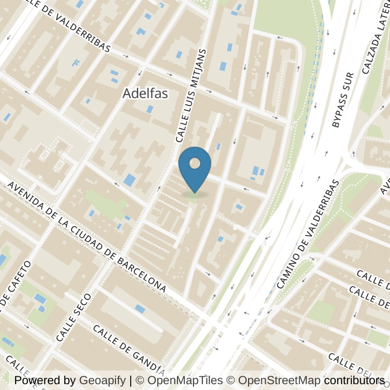 Map: location of VivaGym Madrid Ciudad de Barcelona in Madrid