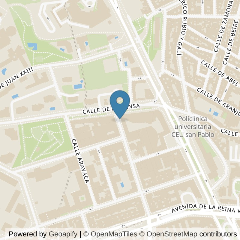 Map: location of VivaGym Madrid Ciudad Universitaria in Madrid