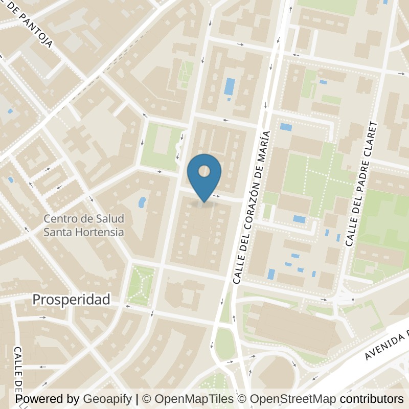 Map: location of VivaGym Madrid Clara del Rey in Madrid