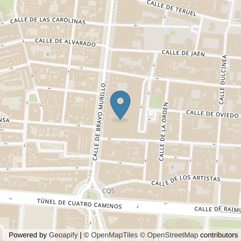 Map: location of VivaGym Madrid Cuatro Caminos in Madrid