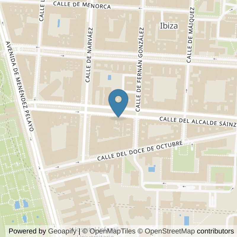 Map: location of VivaGym Madrid El Retiro in Madrid
