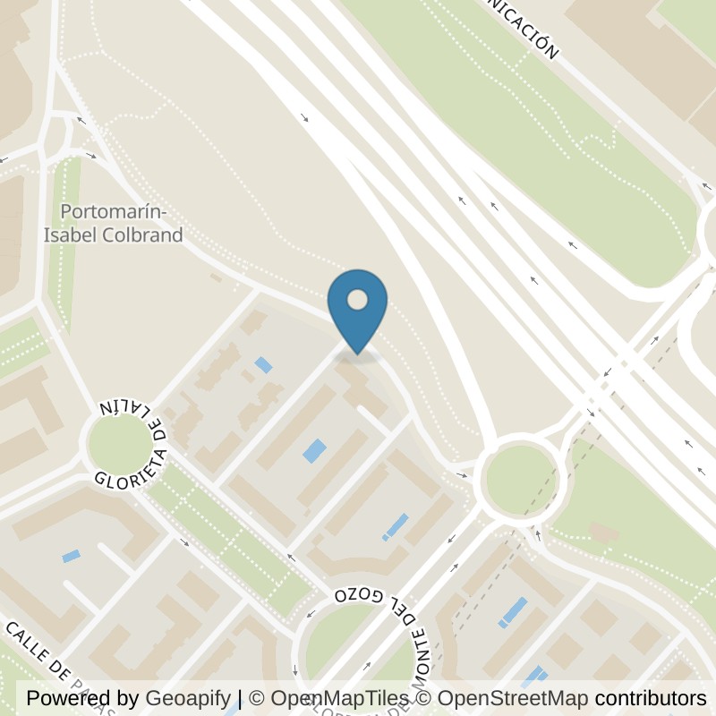 Map: location of VivaGym Madrid Las Tablas Norte in Madrid