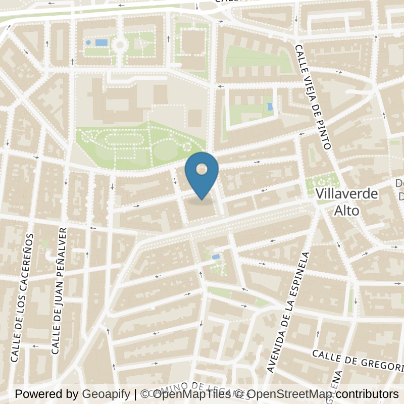 Map: location of VivaGym Madrid Mercado de Villaverde in Madrid