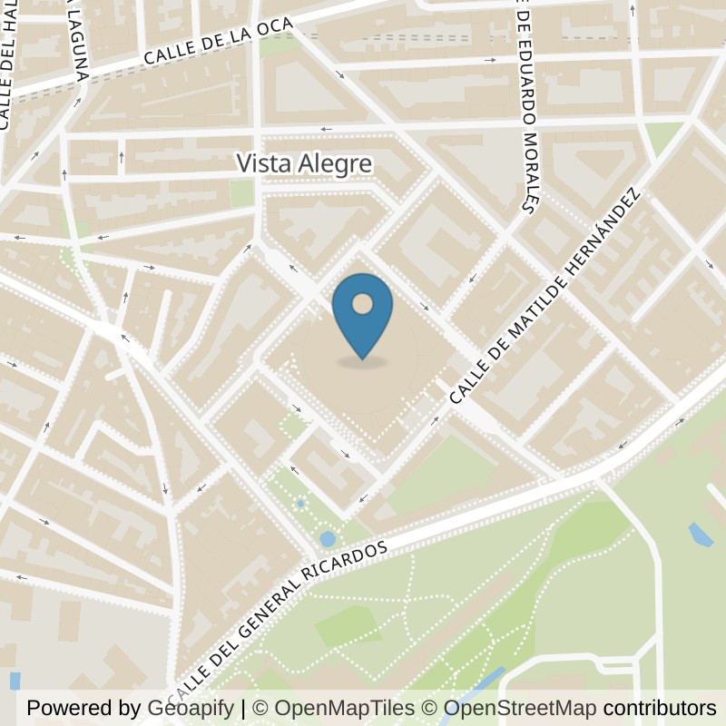 Map: location of VivaGym Madrid Palacio Vistalegre in Madrid