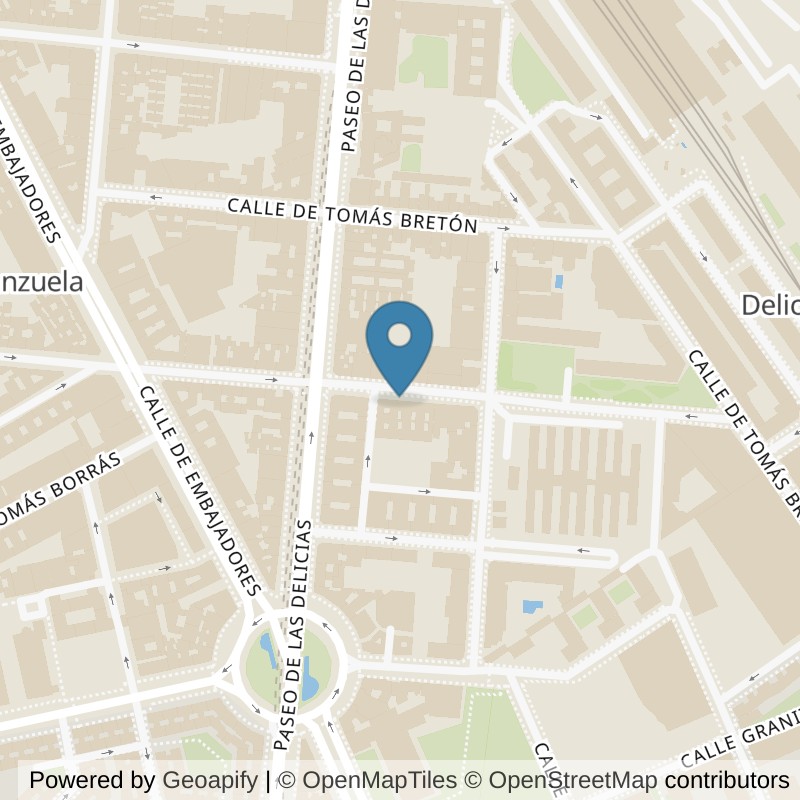 Map: location of VivaGym Madrid Paseo de las Delicias in Madrid