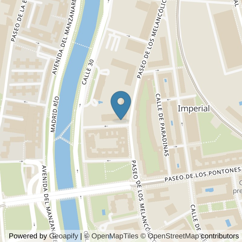 Map: location of VivaGym Madrid Madrid Río in Madrid