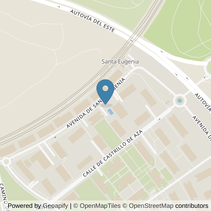 Map: location of VivaGym Madrid Santa Eugenia in Madrid