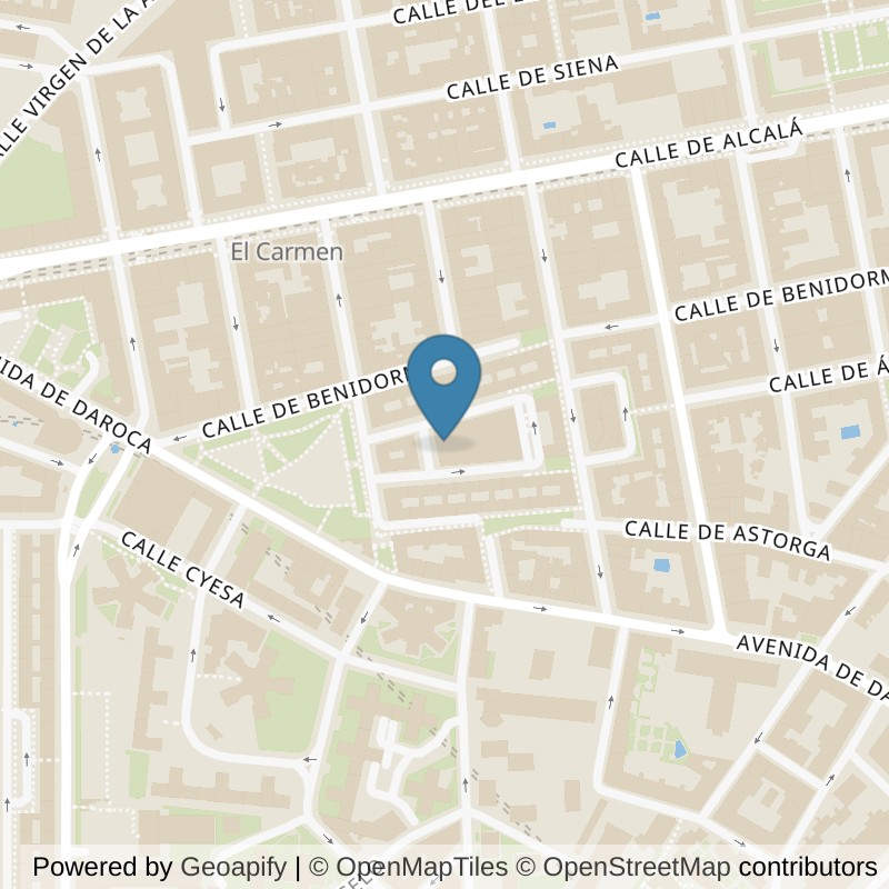 Map: location of VivaGym Madrid Ventas in Madrid