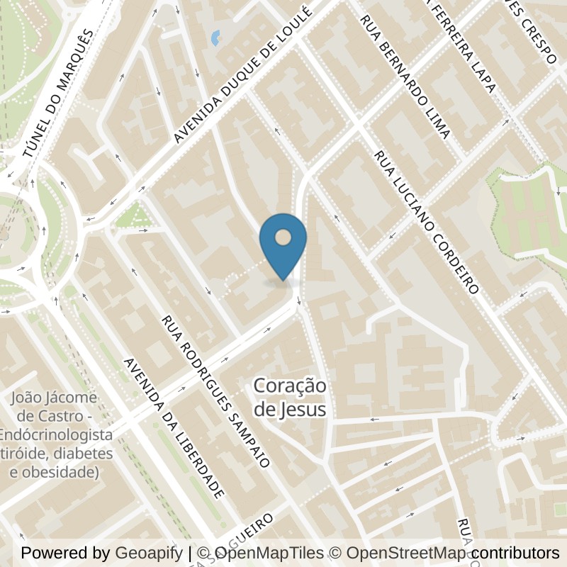 Map: location of VivaGym Marquês de Pombal in Lisboa