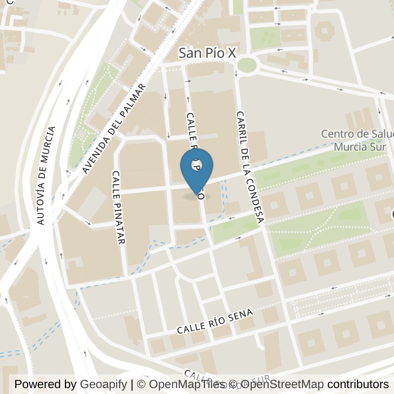 Map: location of VivaGym Murcia Ronda Sur in Murcia