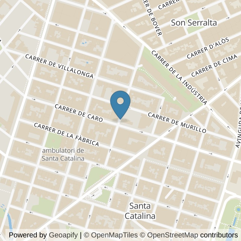 Map: location of VivaGym Palma de Mallorca Santa Catalina in Palma de Mallorca