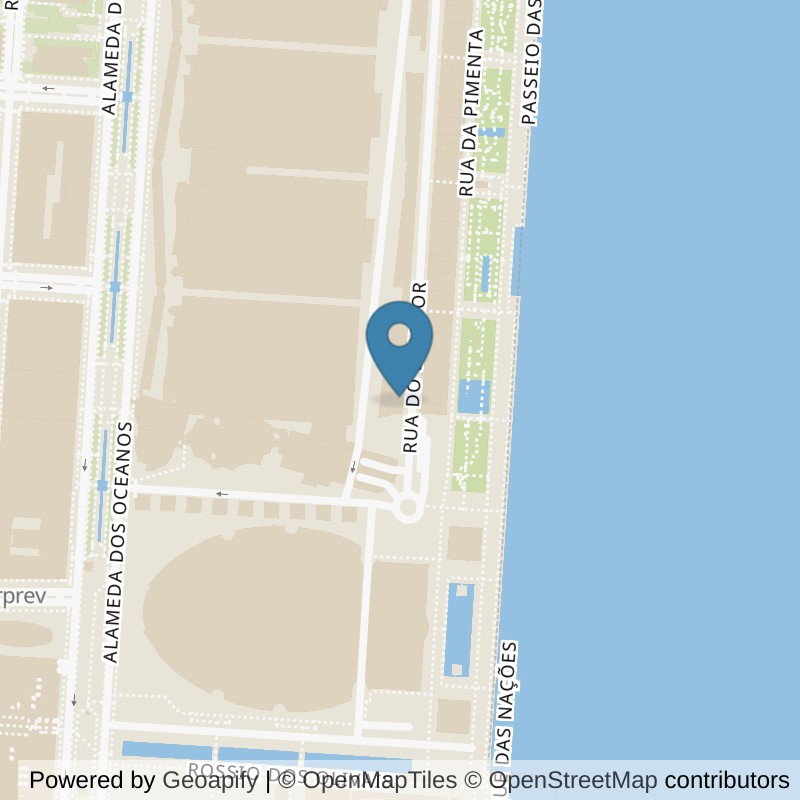 Map: location of VivaGym Parque das Nações in Lisboa