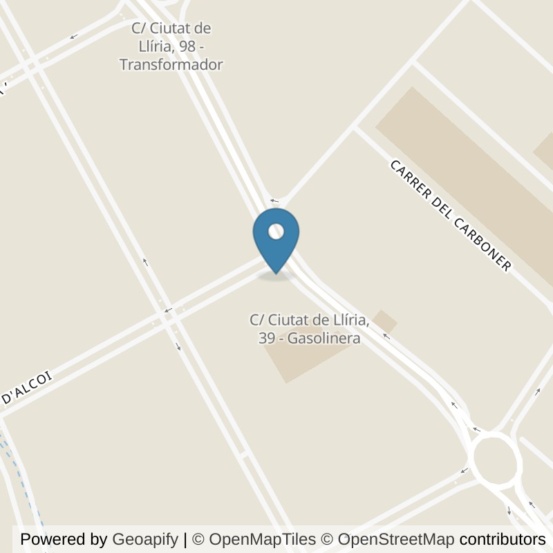 Map: location of VivaGym Poligono Fuente Del Jarro Paterna in Poligono Fuente Del Jarro