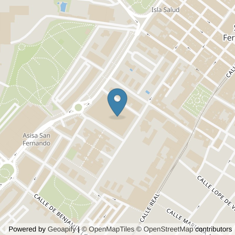 Map: location of VivaGym Poligono Tres Caminos San Fernando San Fernando Plaza in Poligono Tres Caminos San Fernando