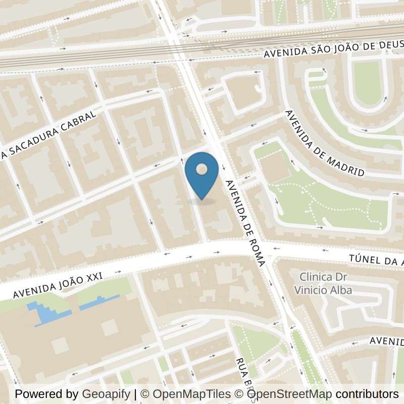 Map: location of VivaGym Roma - Areeiro in Lisboa