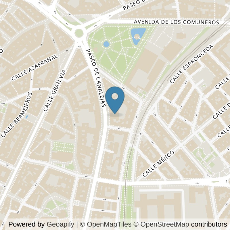 Map: location of VivaGym Salamanca Canalejas in Salamanca