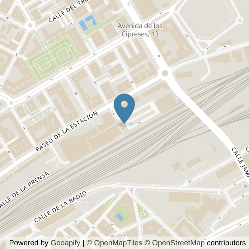 Map: location of VivaGym Salamanca Vialia in Salamanca