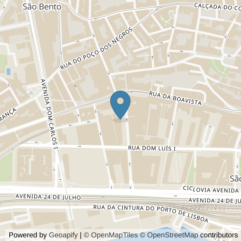 Map: location of VivaGym Santos in Lisboa