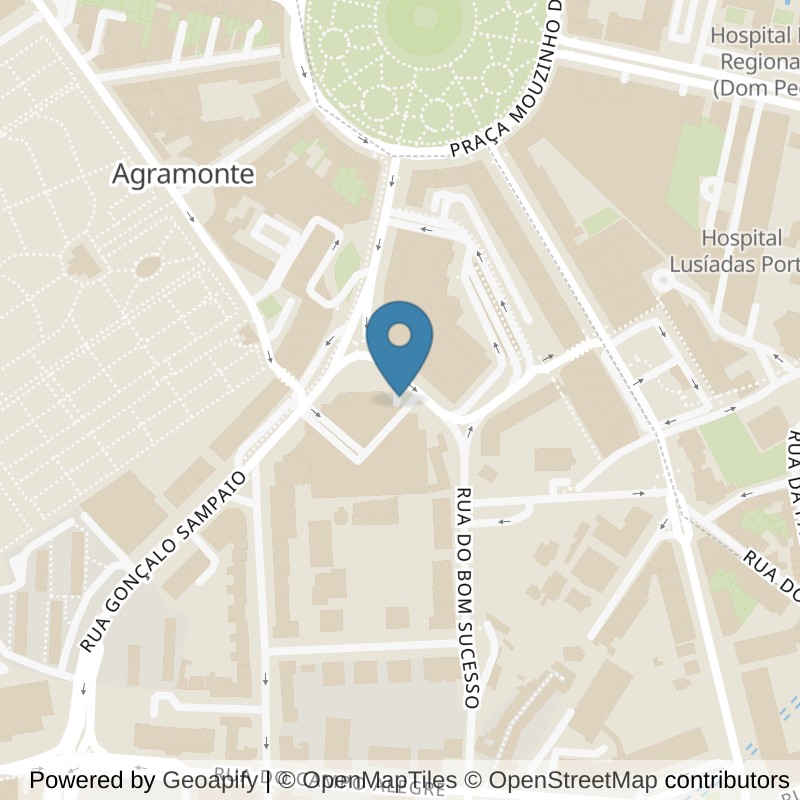 Map: location of VivaGym Shopping Cidade do Porto in Porto