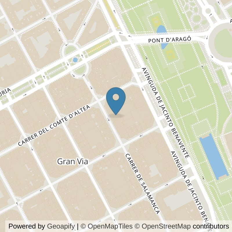 Map: location of VivaGym Valencia Cánovas in Valencia