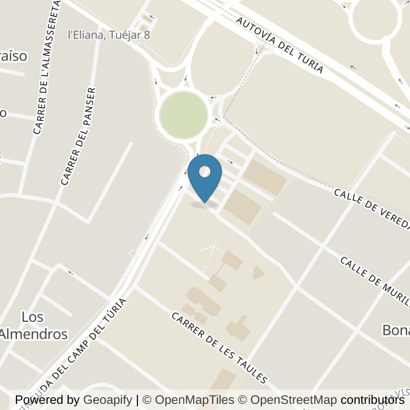 Map: location of VivaGym Valencia Eliana in Valencia