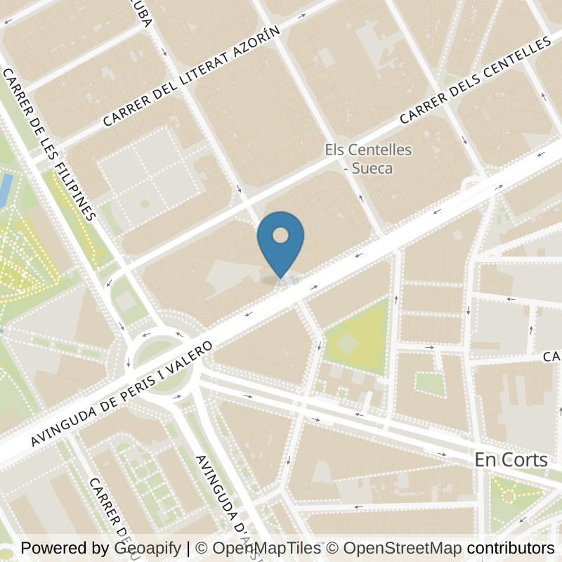Map: location of VivaGym Valencia Parque Central in Valencia