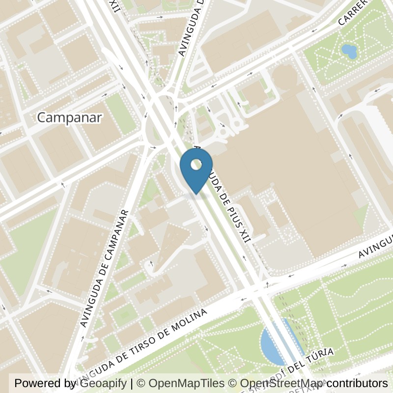 Map: location of VivaGym Valencia Pio XII in Valencia