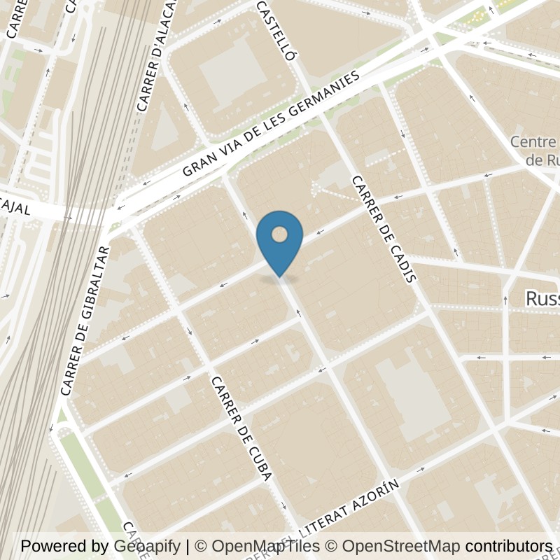 Map: location of VivaGym Valencia Ruzafa in Valencia