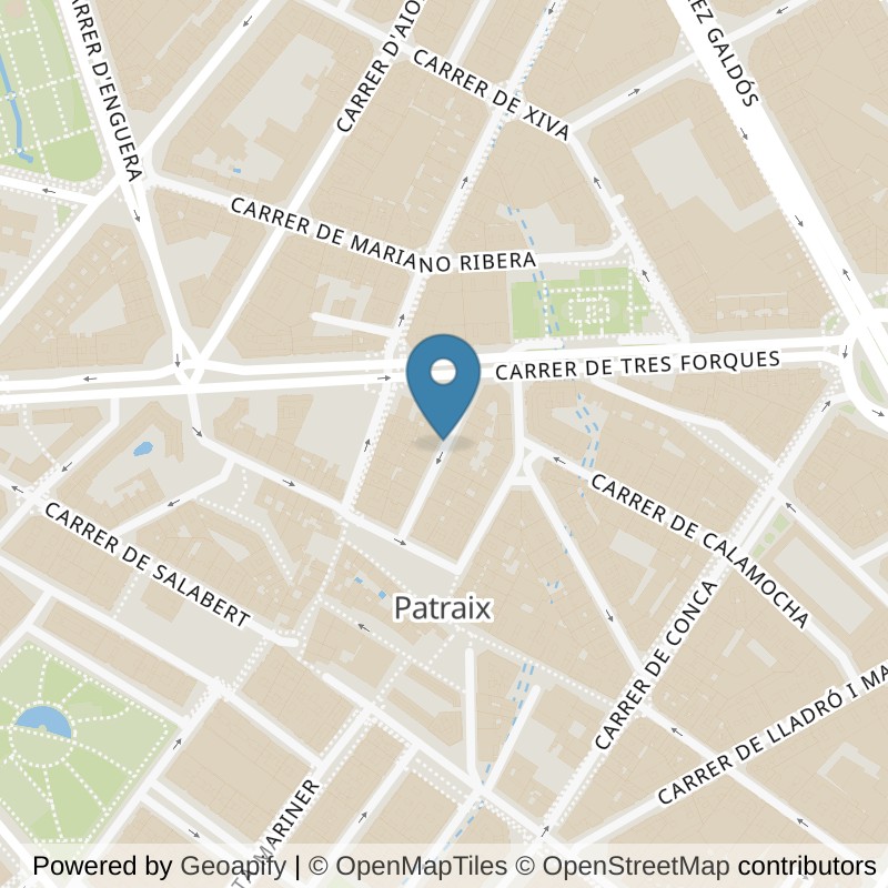 Map: location of VivaGym Valencia Tres Forques in Valencia