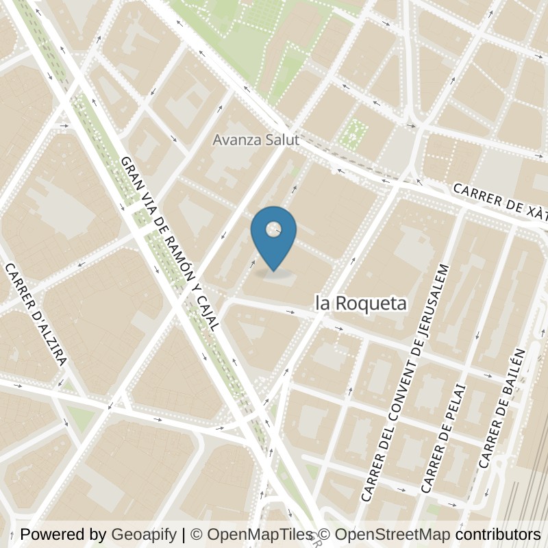Map: location of VivaGym Valencia Troya in Valencia